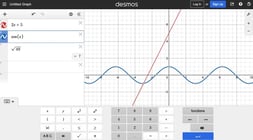 Screenshot of the Desmos Graphing Calculator