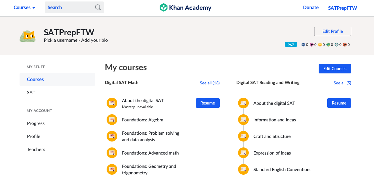 Khan Academy Screenshot