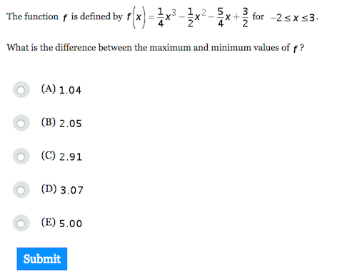 Sat Math 2c Scoring Chart