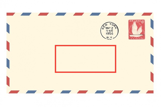 letter format envelope canada