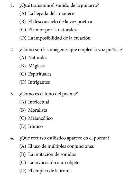 ap spanish literature review quizlet