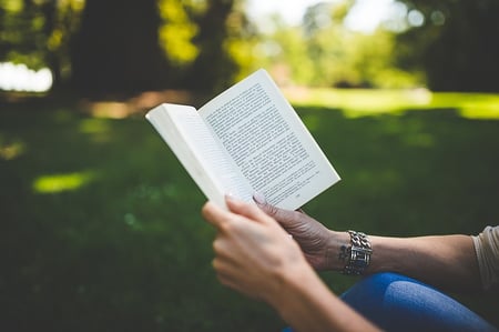 definition literature assonance body-reading-book-outside