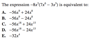Algebraic Operations on ACT Math: Strategies and Formulas