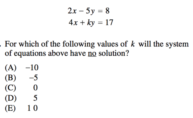 Systems of Equations in SAT Math: Algebra Prep and Practice