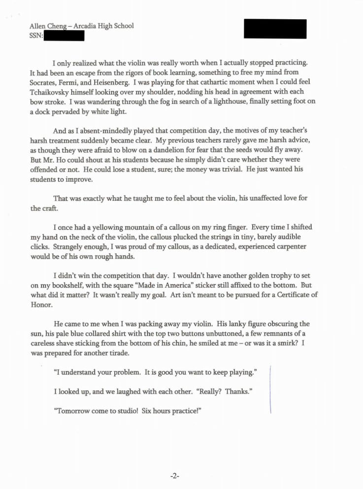 My Successful Harvard Application (Complete Common App + Supplement)