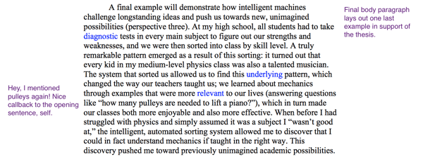 Hit and score essay