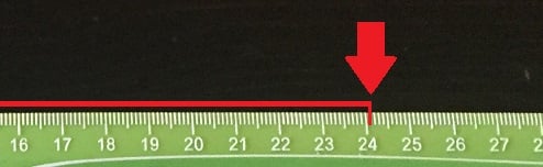 4.5 cm on on sale a ruler