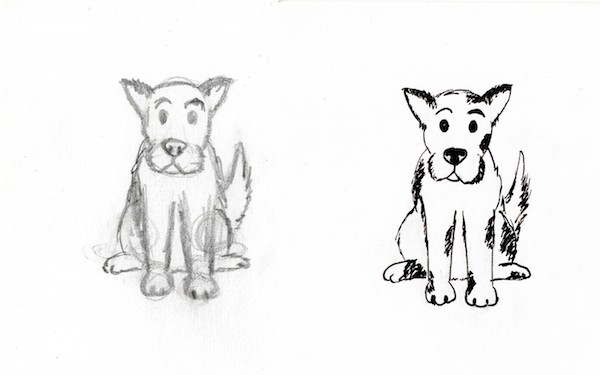 Featured image of post Realistic Easy Cute Dog Drawings