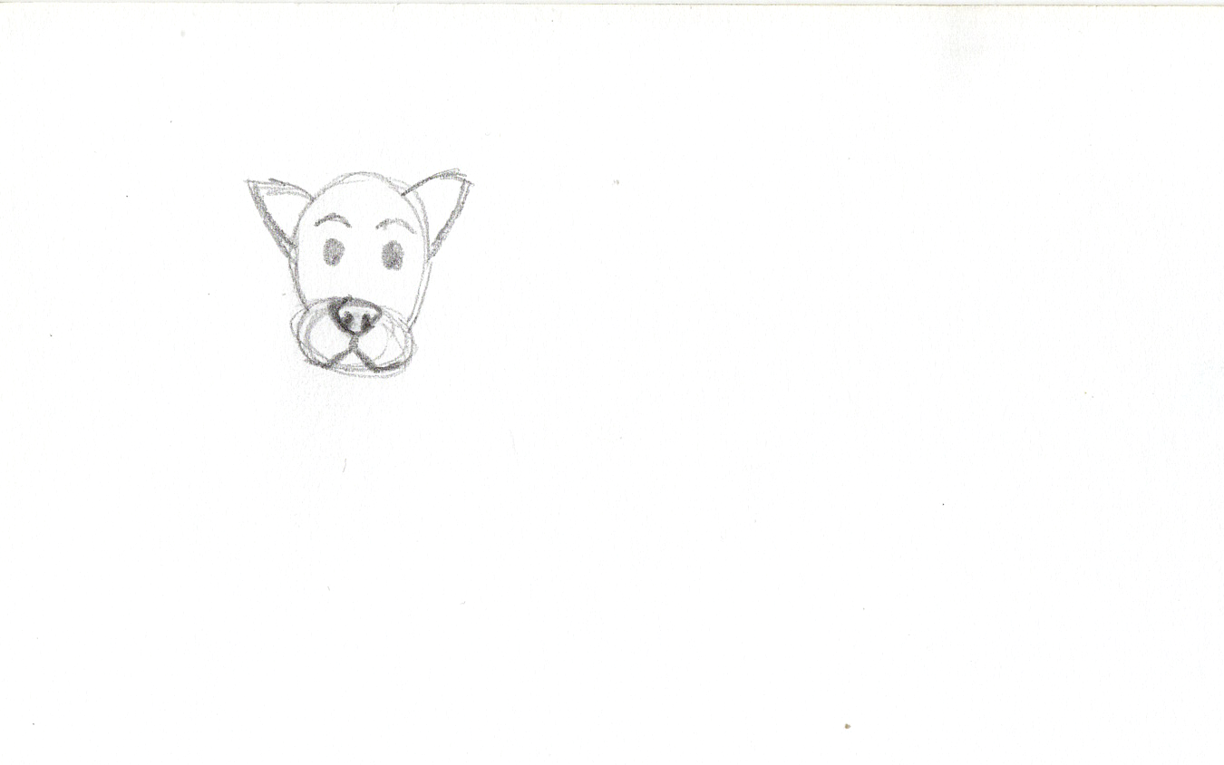 Easy How to Draw a Dog Face Tutorial & Dog Face Coloring Page