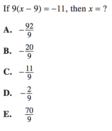 Single Variable Equations in Algebra: ACT Math Strategies