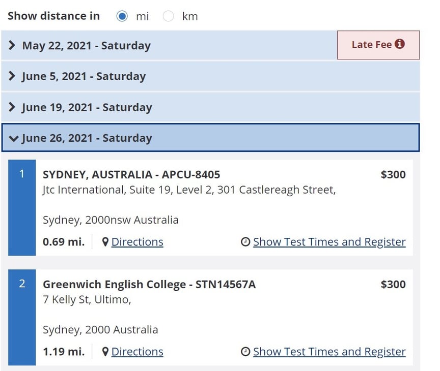 Complete TOEFL Test Dates (2021, 2022)