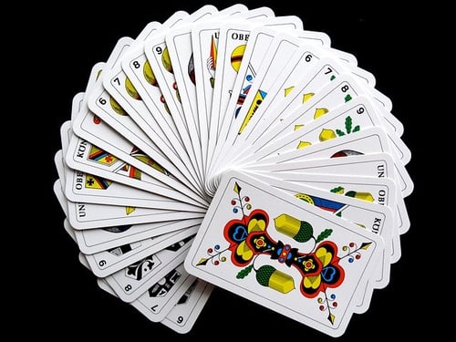 pack of cards game of chance gambling paying-cards game tournament