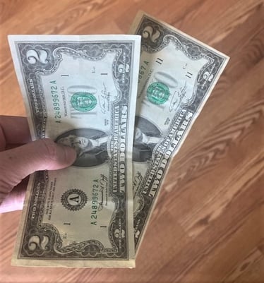 What happened to 2 dollar bills?