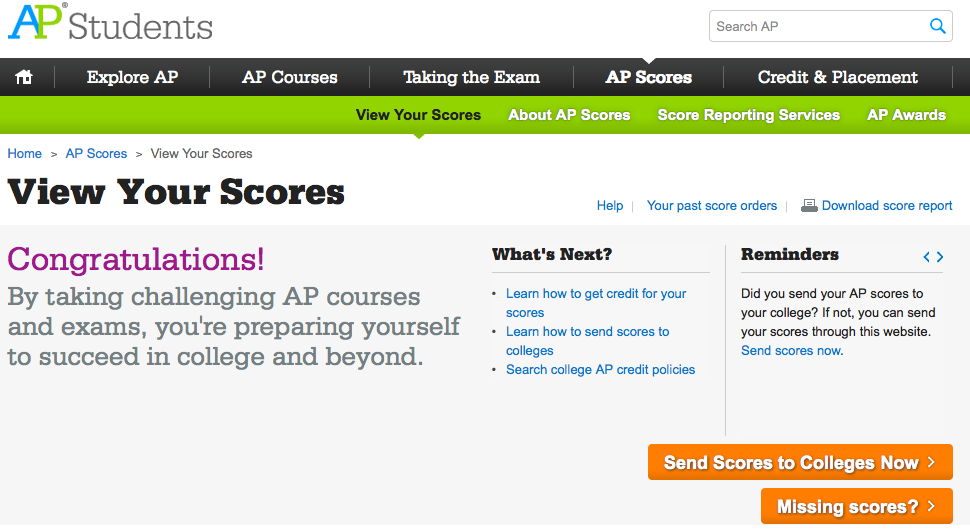 How To Send AP Scores to Colleges
