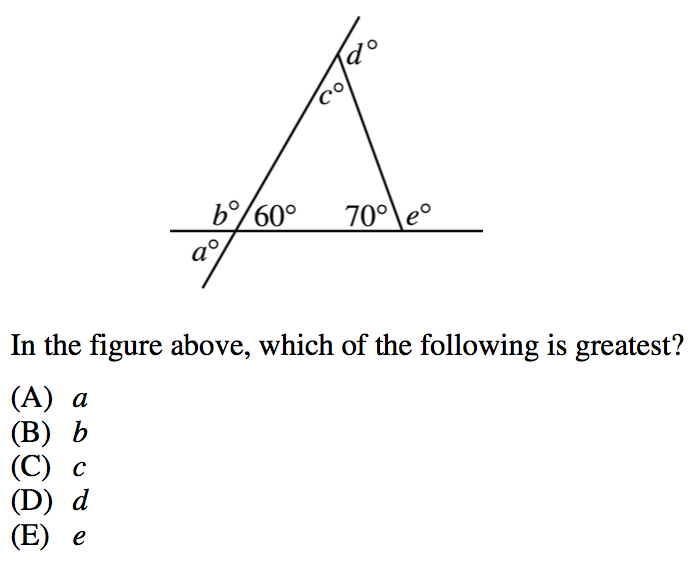 A line with angles