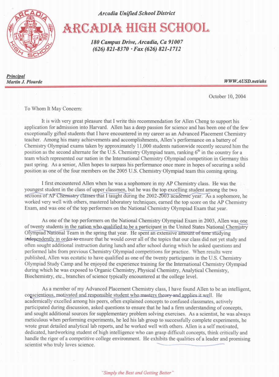 harvard law school application letters of recommendation